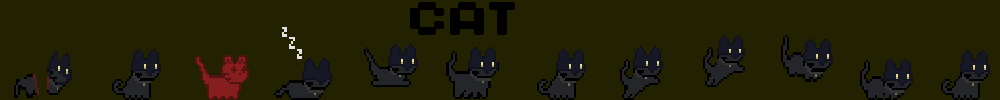 Cat Pixel Animations - BatCat