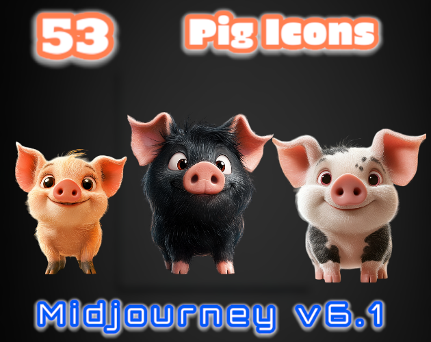 53 Pig Icons| MJv6.1