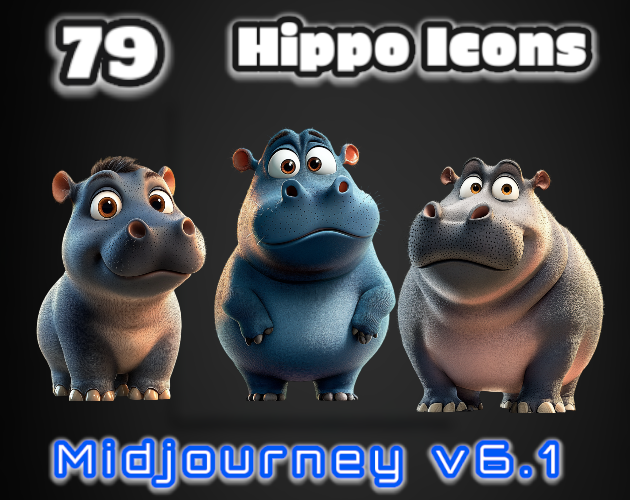 79 Hippo Icons| MJv6.1