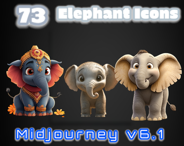 73 Elephant Icons| MJv6.1