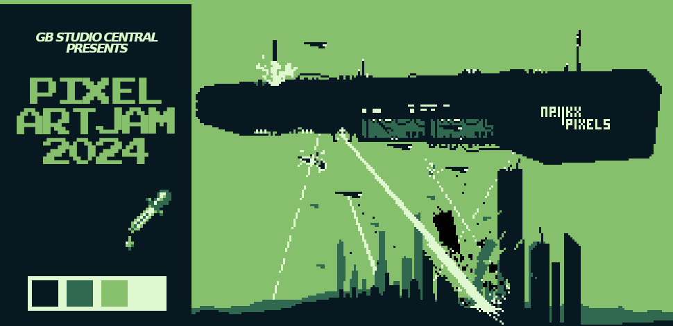 Pixel Art Jam 2024 | What if earth attack mars?