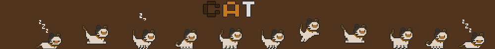 Cat Pixel Animations - Three Color