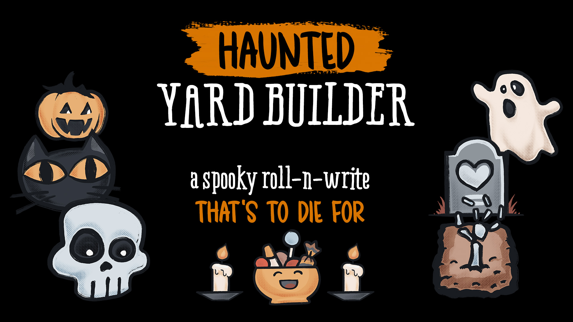 Haunted Yard Builder: A spooky roll-n-write that's to die for