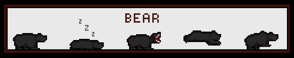 Bear Pixel Animations - Demonic