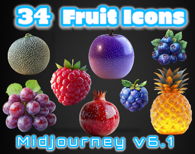 34 Fruit Icons| MJv6.1