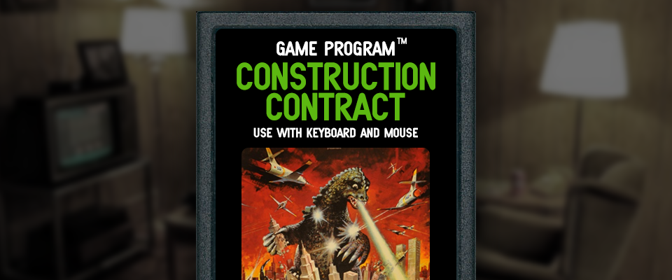 Construction Contract Godzilla Tracker DX for the Atari 2600