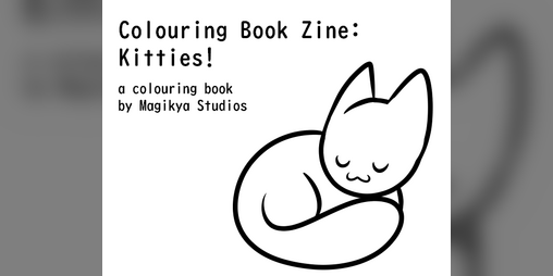 Cover image for Colouring Book Zine: Kitties!