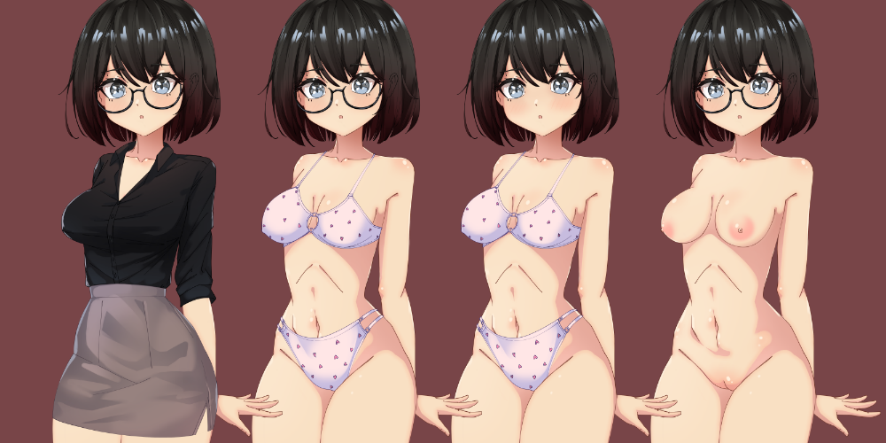 Assets pack vol.3 - NSFW VN Character: Vanessa