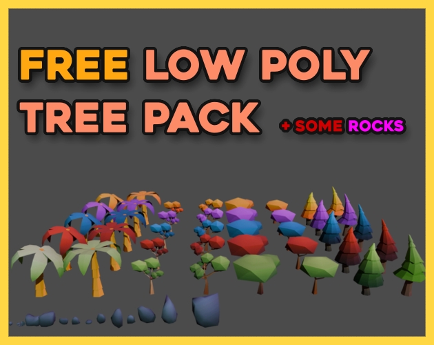 FREE LOW POLY TREE PACK - BR3DARTIST