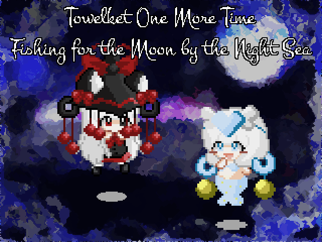 Fishing for the Moon by the Night Sea