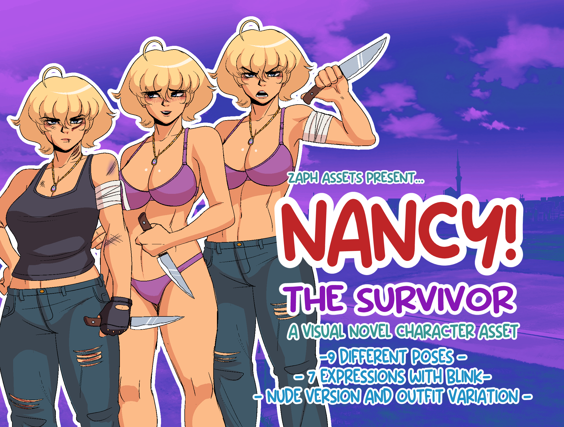 Nancy The Survivor! VN Character