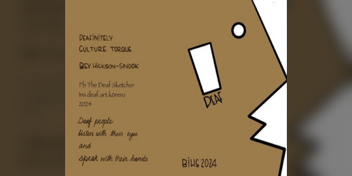 Cover image for Deaf people listen with their eyes