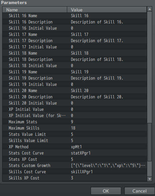 Old Parameters