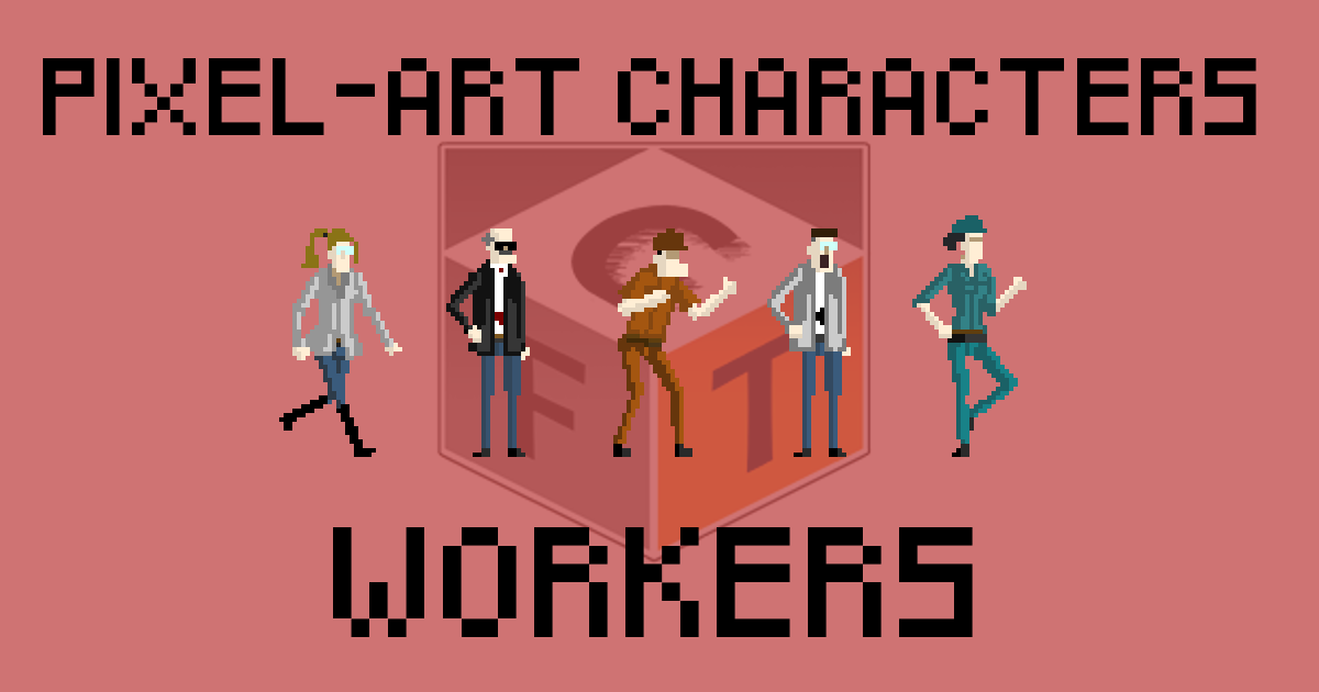 Pixel-Art Characters - Workers