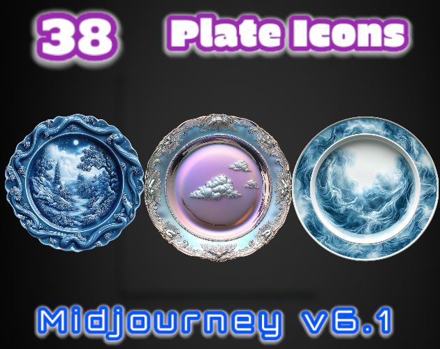 38 Plate Icons | MJv6.1