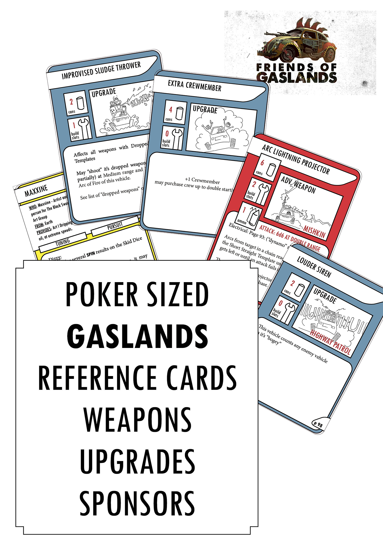 Cover image for Gaslands Refuelled: Upgrade Reference Cards