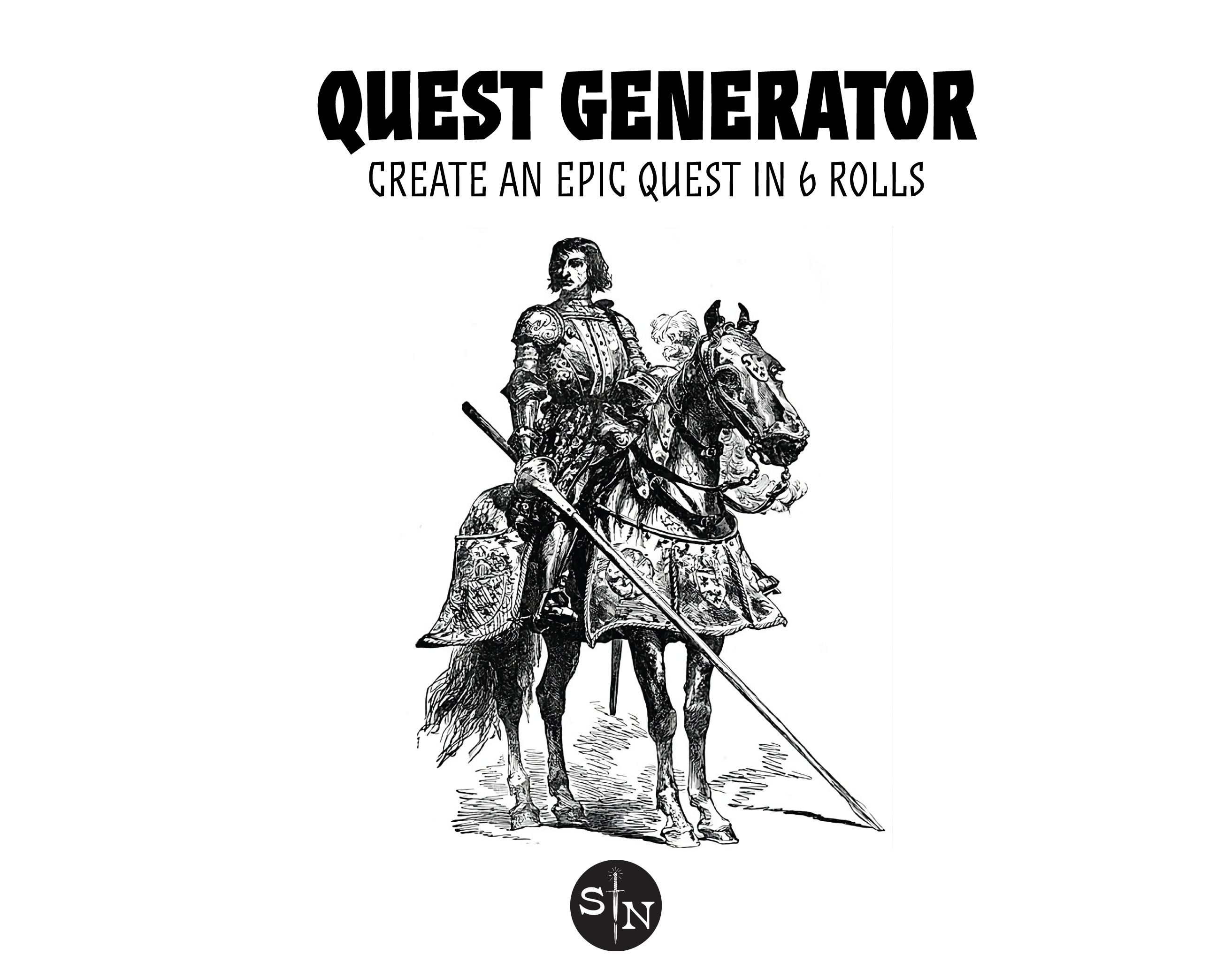 Quest Generator - Generate Engaging Quests & Plot Hooks in just 6 rolls