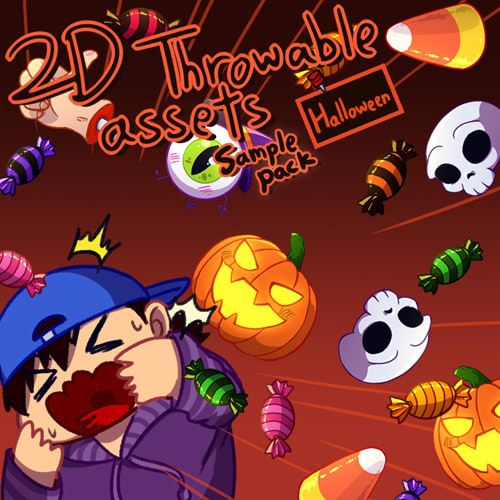 Halloween | Sample pack - 2D throwable/decoration assets