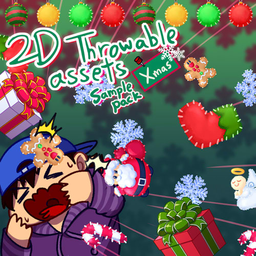 Christmas | Sample pack - 2D throwable/decoration assets