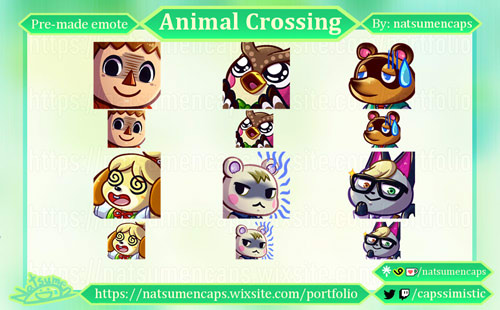 Animal Crossing - Pre-made emotes