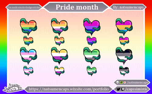 Pride - Pre-made emote + bit/sub badges