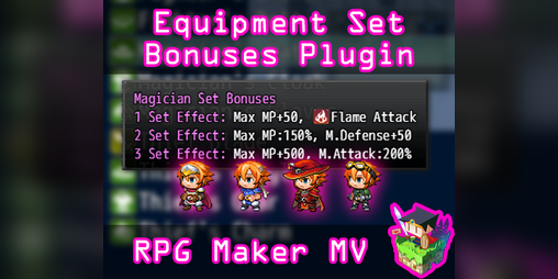Cover image for Equipment Set Bonuses plugin for RPG Maker MV