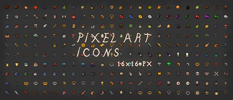 PIXEL ART ICON ITEMS