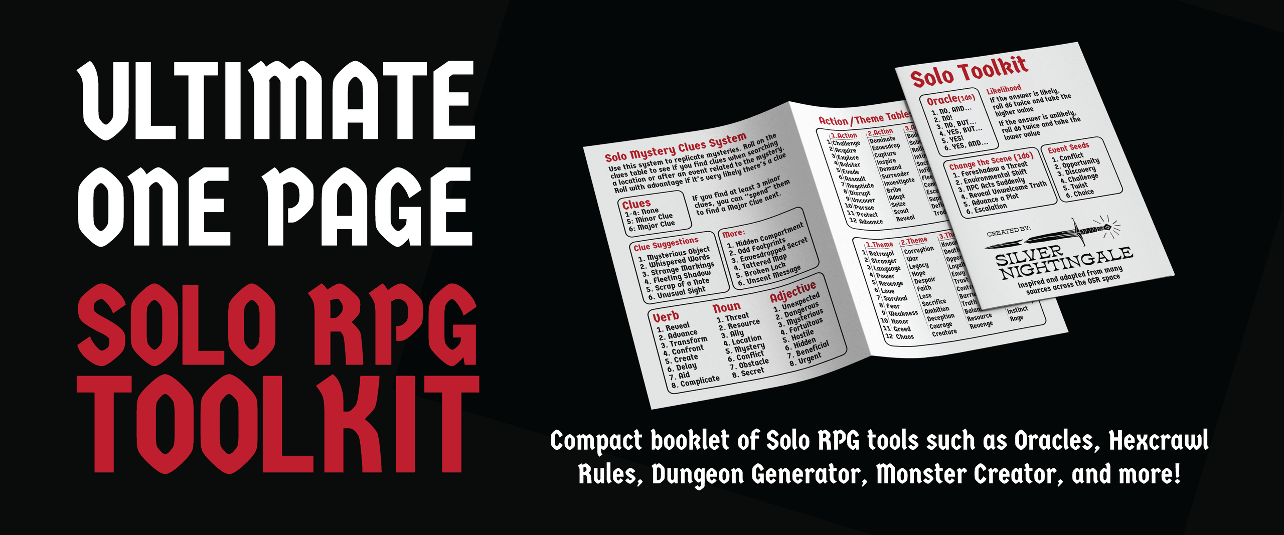 Ultimate One Page RPG Toolkit