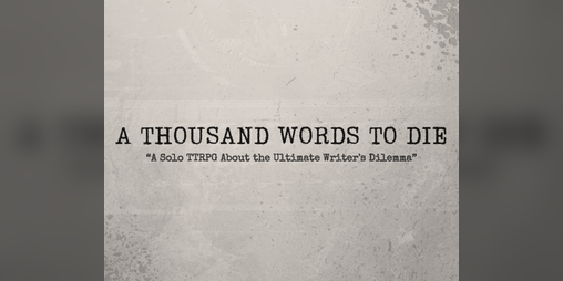 Cover image for A THOUSAND WORDS TO DIE