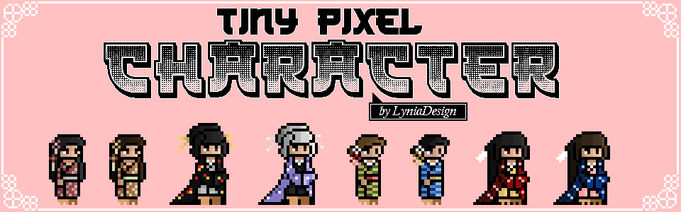 Tiny Pixel Japan Female  Character Pack