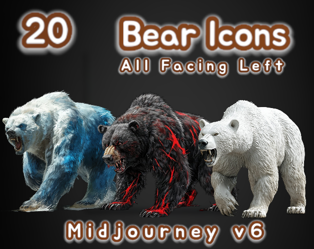 20 Bear Icons | MJv6