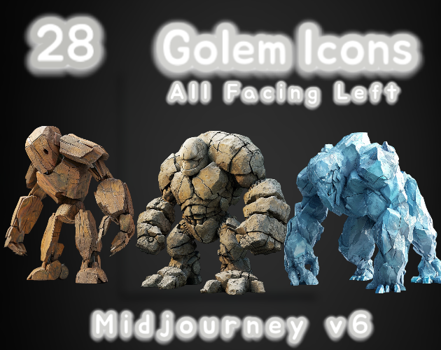 28 Golem Icons | MJv6