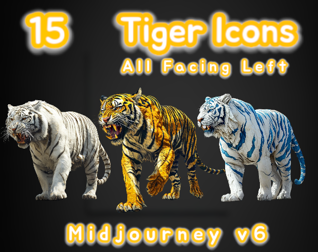 15 Tiger Icons | MJv6