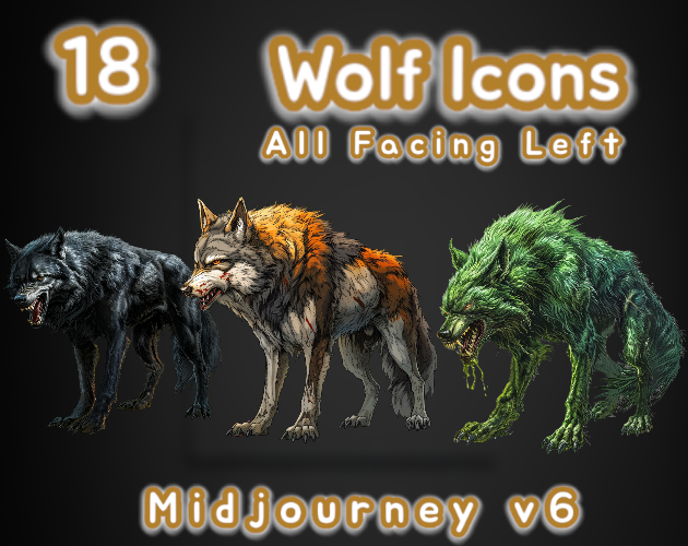 18 Wolf Icons | MJv6