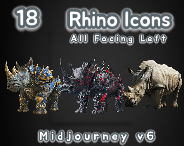 18 Rhino Icons | MJv6