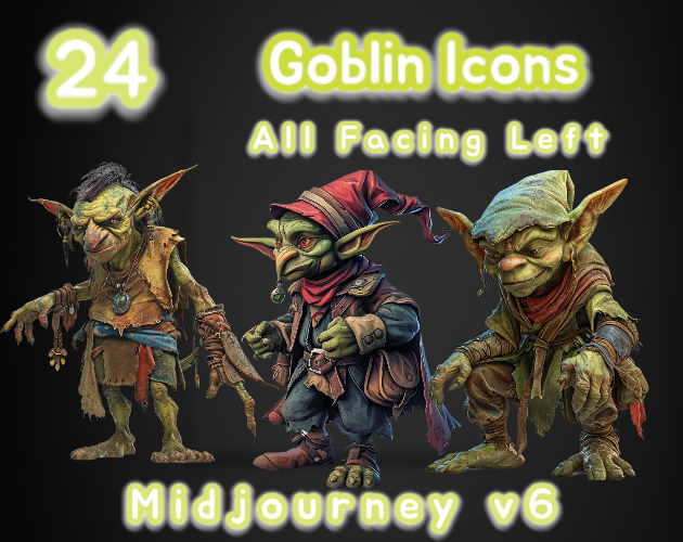 24 Goblin Icons | MJv6