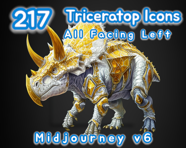 217 Triceratop Icons | MJv6