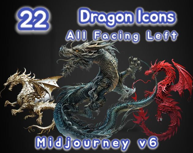 22 Dragon Icons | MJv6