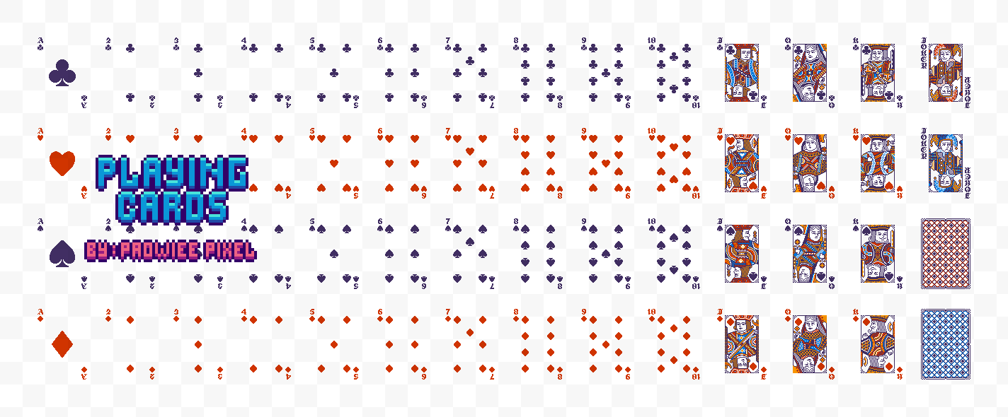 Pixel Playing Cards [Asset Pack]