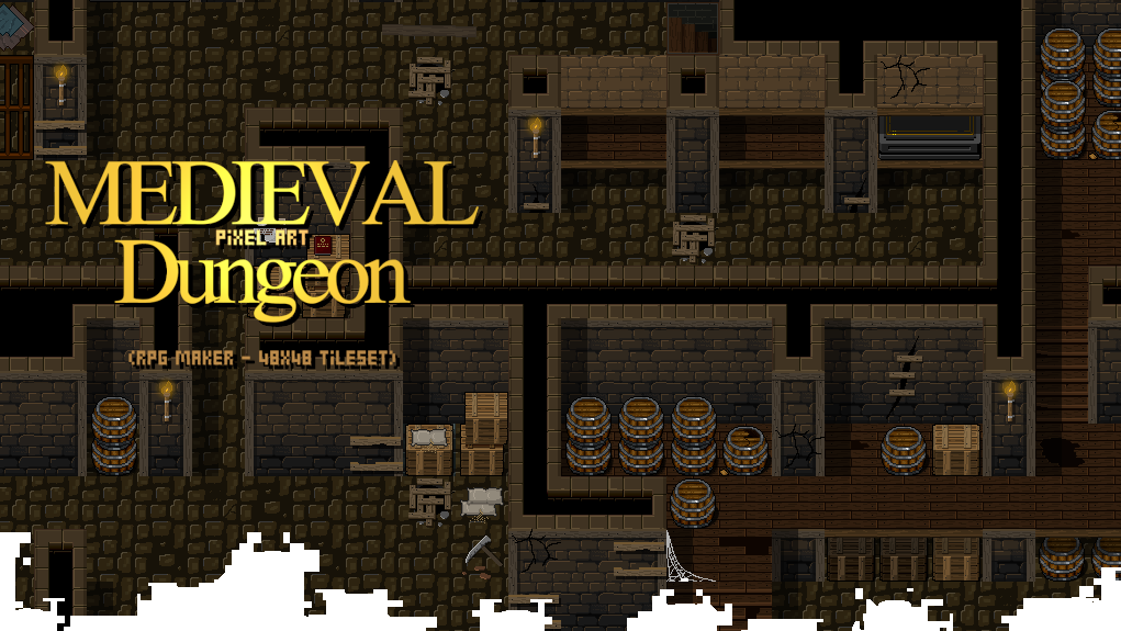 Medieval Dungeon Tileset (RPG MAKER MV)