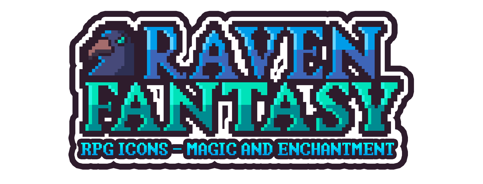 Raven Fantasy - Pixel Art RPG Icons - Magic and Enchantment Items