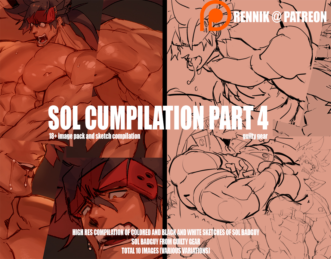 Cover image for Sol Cumpilation: Part 4 (Guilty Gear) 18+ Image pack + sketch compilation