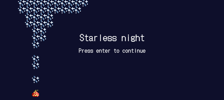 Starless night