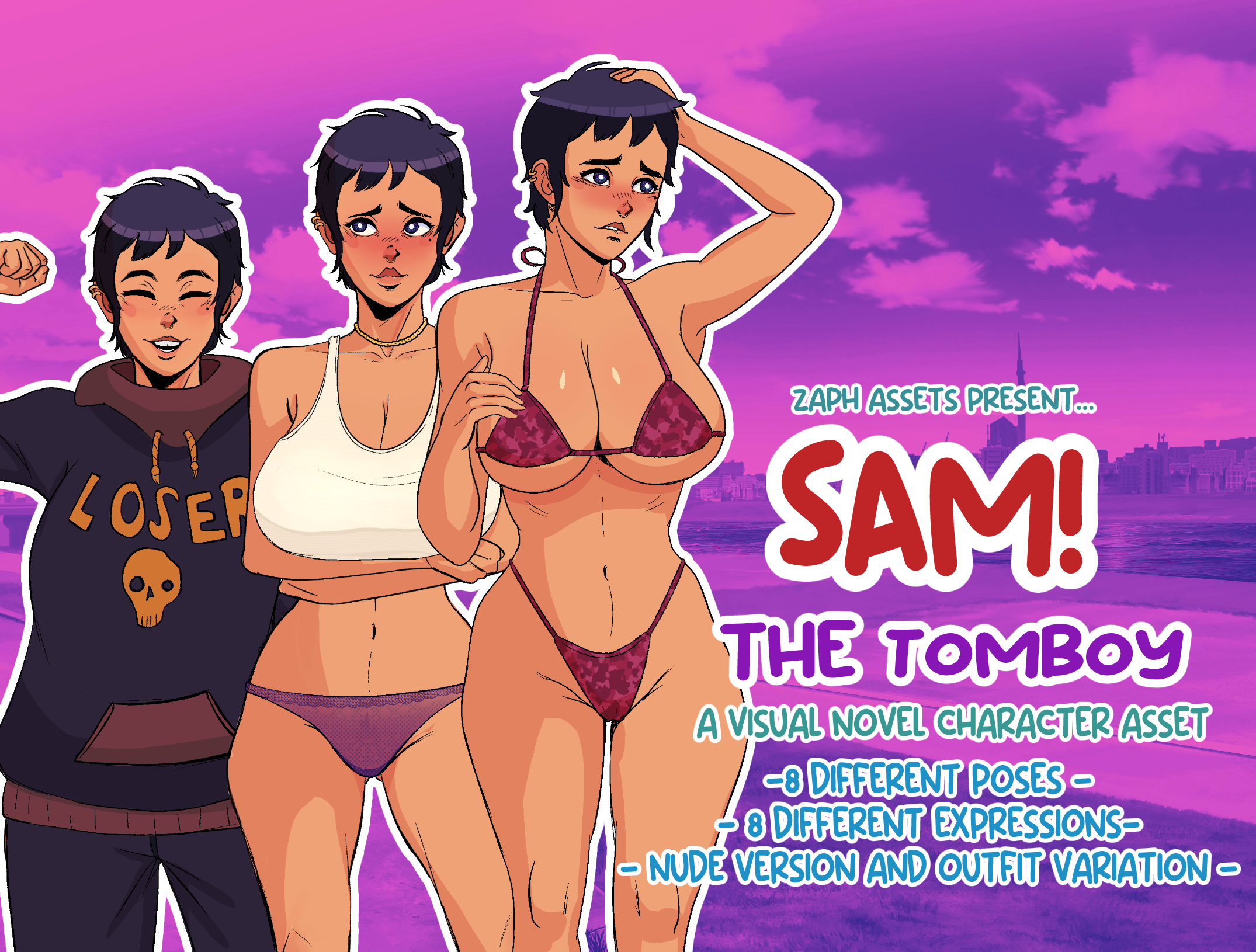 Sam the Tomboy! VN Character