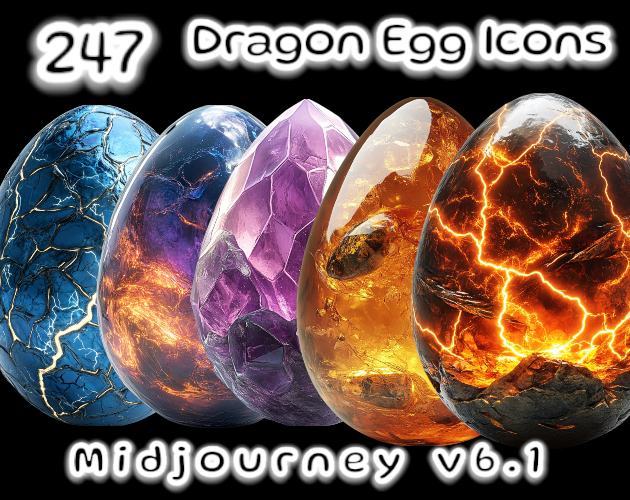 247 Dragon Egg Icons | MJv6.1