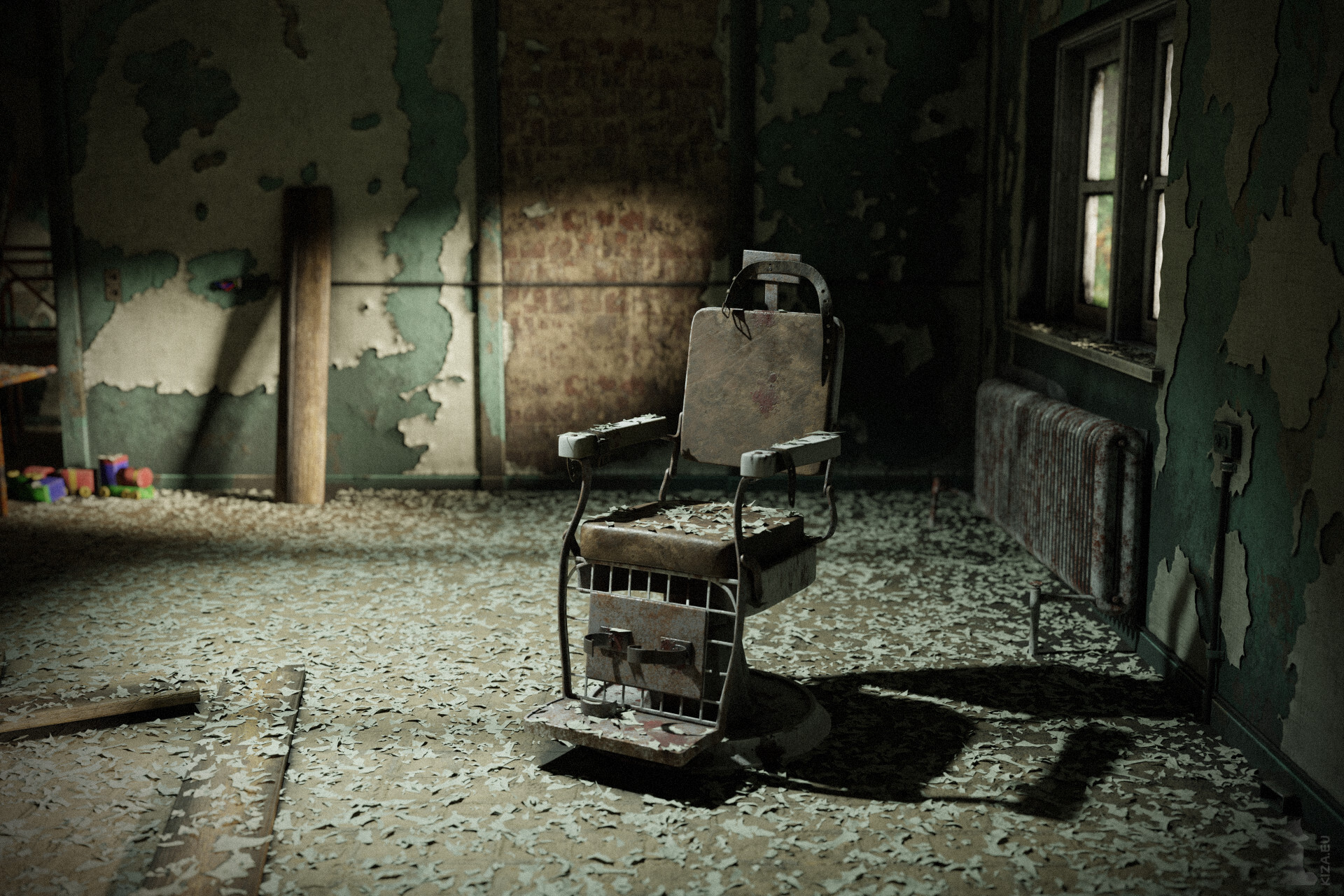 Abandoned asylum chair