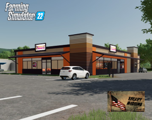 Cover image for FS22 Placeable Dunkin Donuts