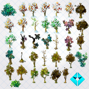 Trees sprit 2d Isometric by igorrick