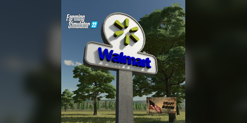 Cover image for FS22 Placeable Walmart Supercenter