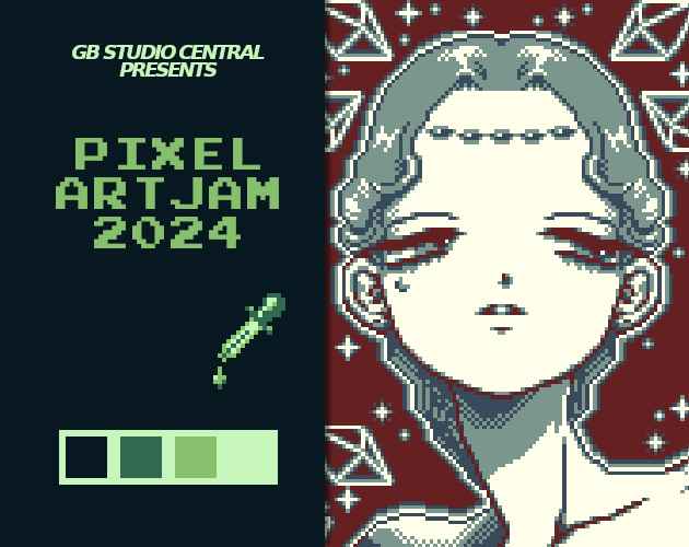 Pixel Art Illustration Gb Pixel Art Jam 2024 Entry Work By Circle